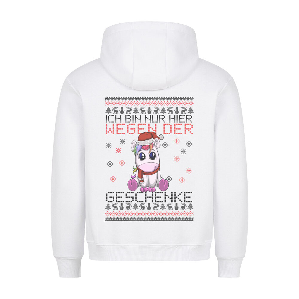 Geschenkgrund Einhorn - Hoodie Unisex Rückendruck