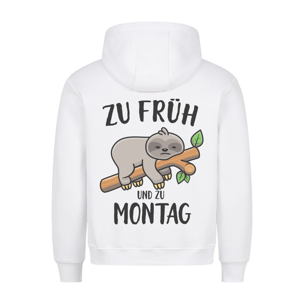 Montag Faultier - Hoodie Unisex Rückendruck