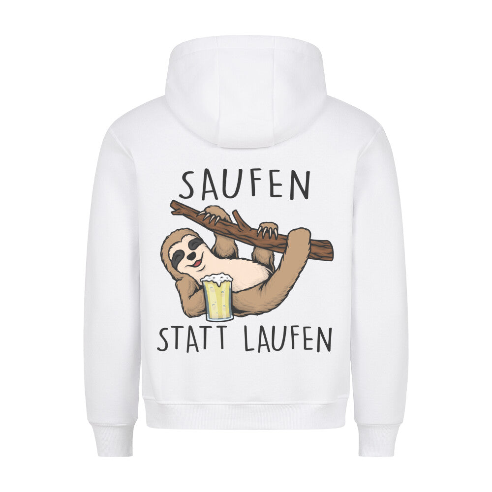 Saufen Faultier - Hoodie Unisex Rückendruck