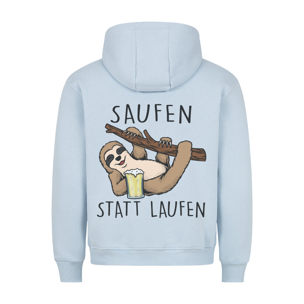 Saufen Faultier - Hoodie Unisex Rückendruck