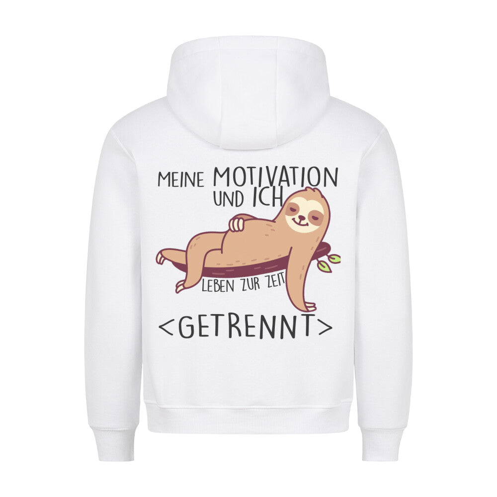 Motivation Faultier - Hoodie Unisex Rückendruck