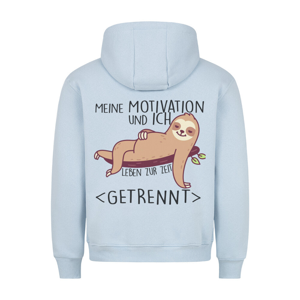 Motivation Faultier - Hoodie Unisex Rückendruck