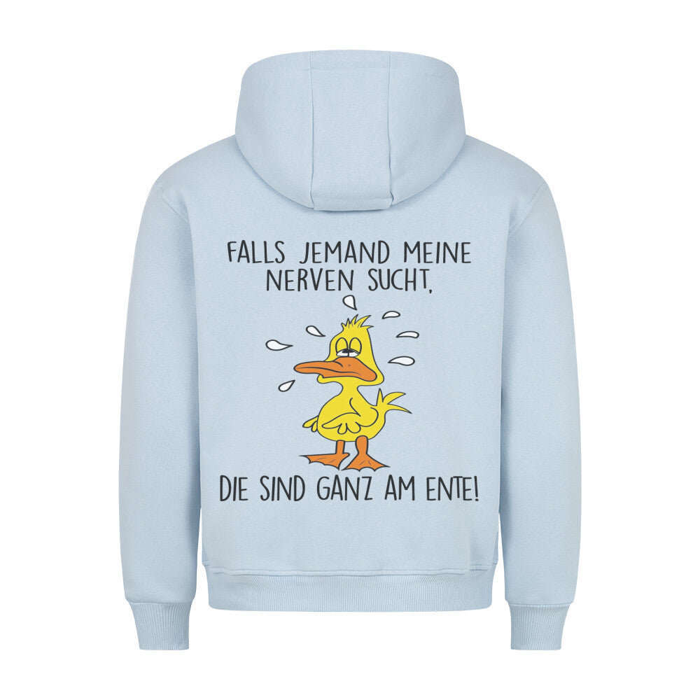 Nerven Ente - Hoodie Unisex Rückendruck