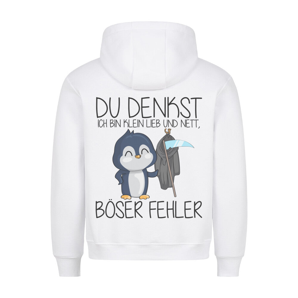 Böser Fehler Pinguin - Hoodie Unisex Rückendruck