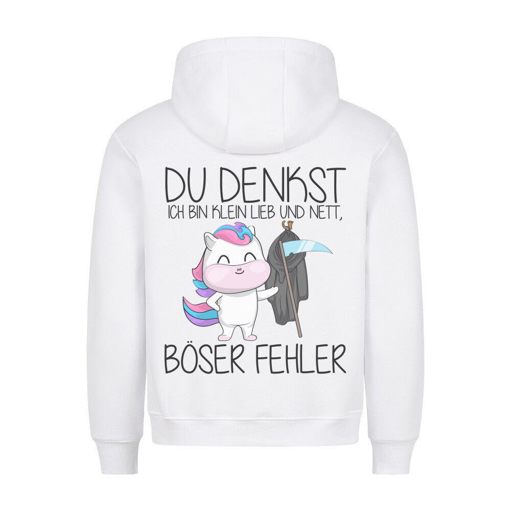 Böser Fehler Einhorn - Hoodie Unisex Rückendruck