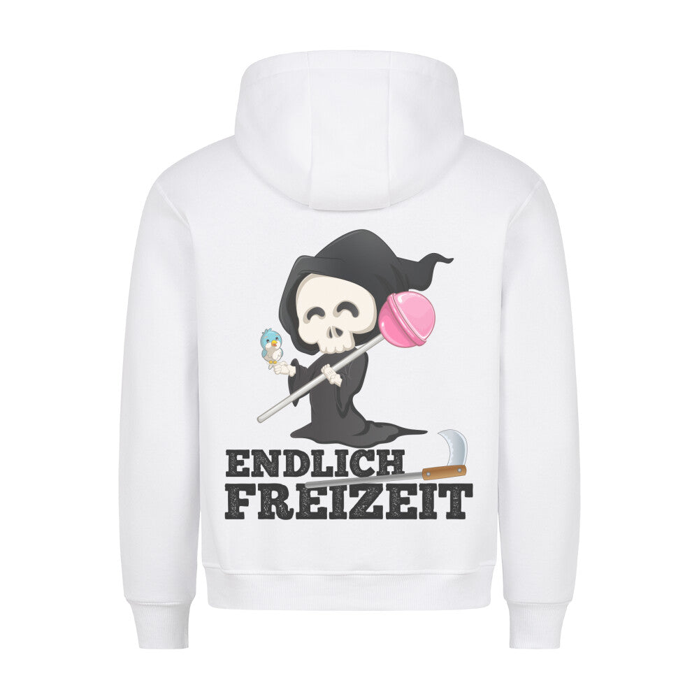 Endlich Freizeit - Hoodie Unisex Rückendruck