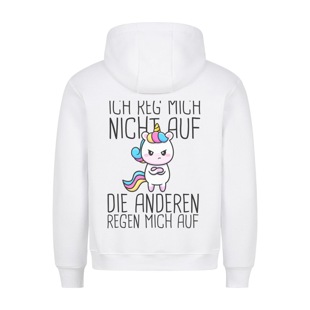 Ich reg mich nicht auf - Hoodie Unisex Rückendruck