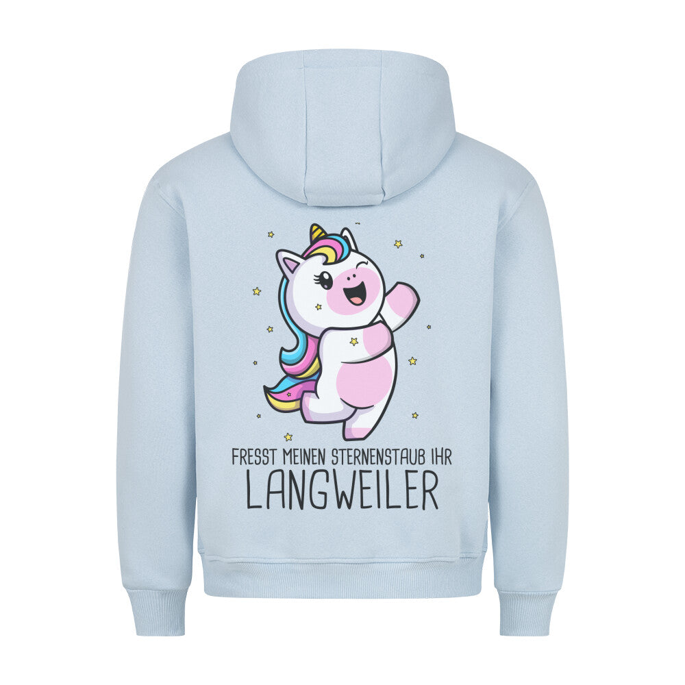 Langweiler Einhorn - Hoodie Unisex Rückendruck