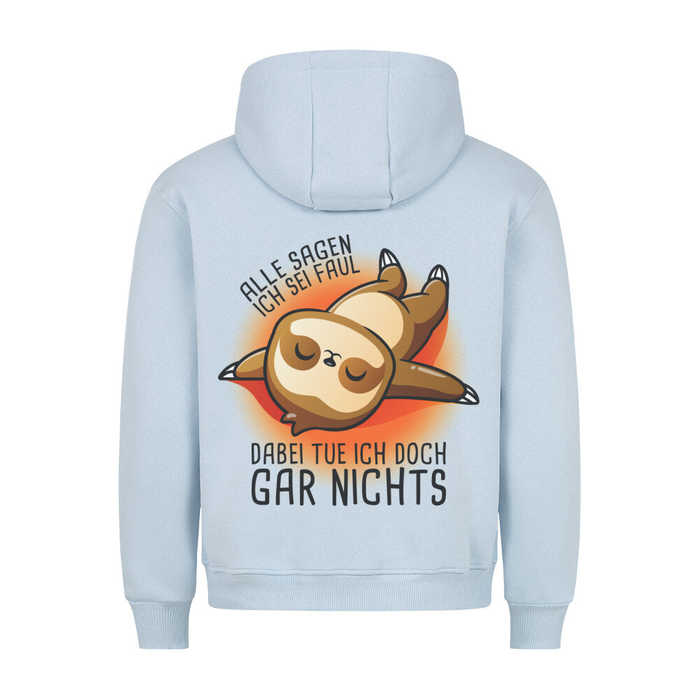 Ich sei faul Faultier - Hoodie Unisex Rückendruck