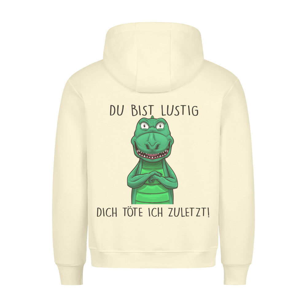 Lustig Dino 2 - Hoodie Unisex Rückendruck