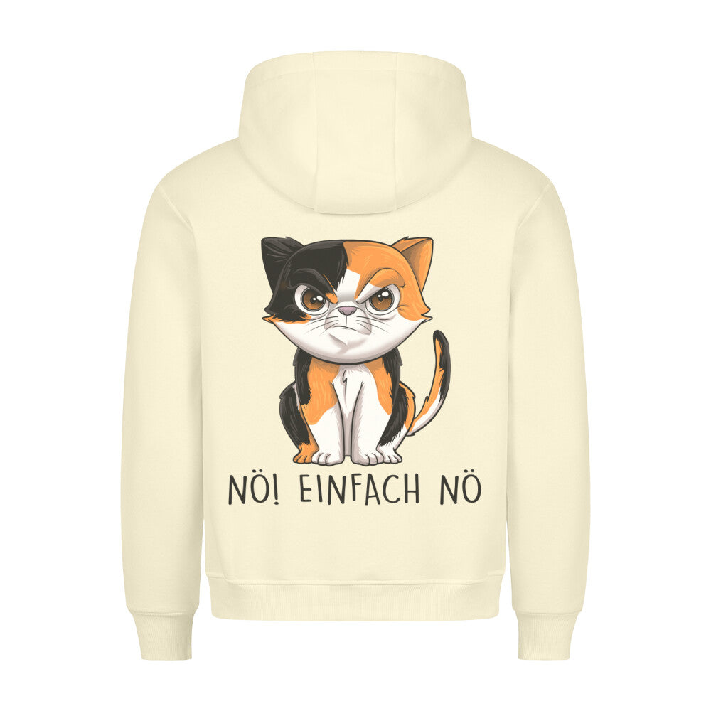 Nö! Katze - Hoodie Unisex Rückendruck