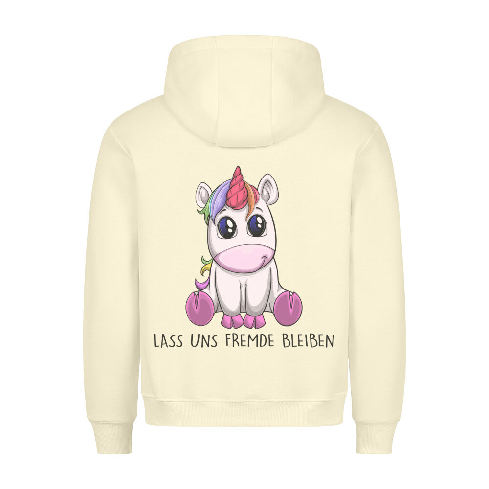 Fremde Einhorn - Hoodie Unisex Rückendruck
