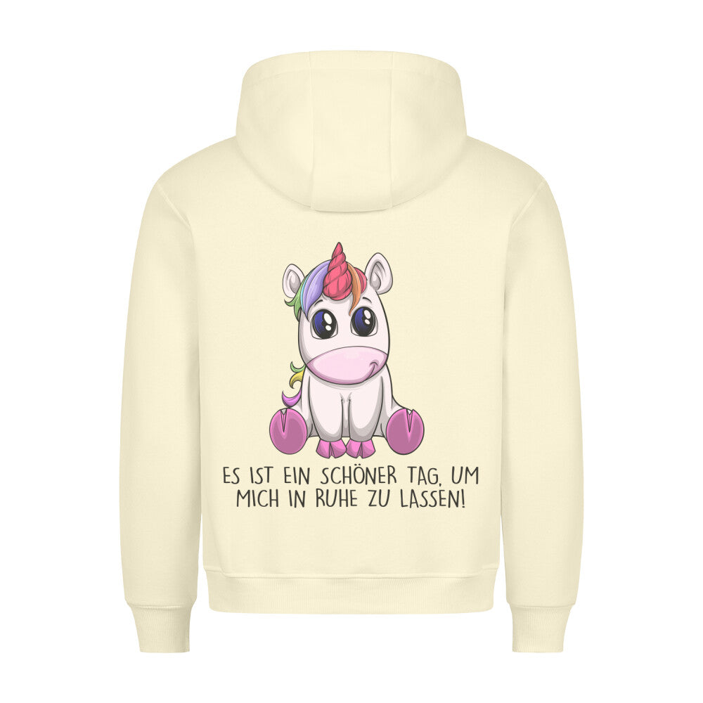 Ruhe Einhorn - Hoodie Unisex Rückendruck
