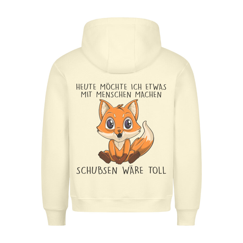 Schubsen Fuchs - Hoodie Unisex Rückendruck