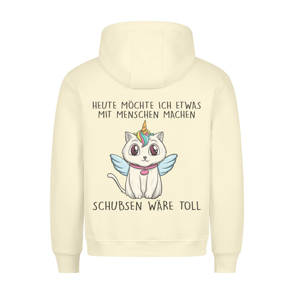 Schubsen Caticorn - Hoodie Unisex Rückendruck