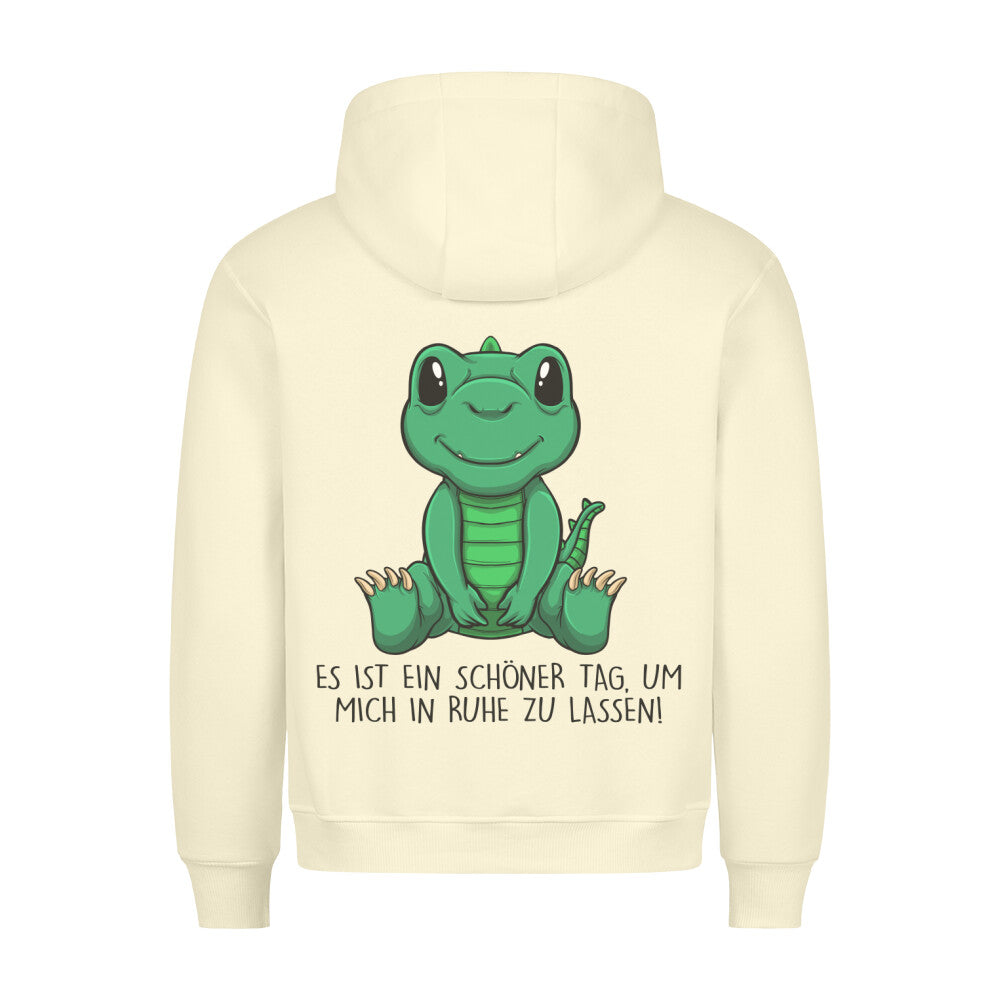 Ruhe Dinosaurier - Hoodie Unisex Rückendruck