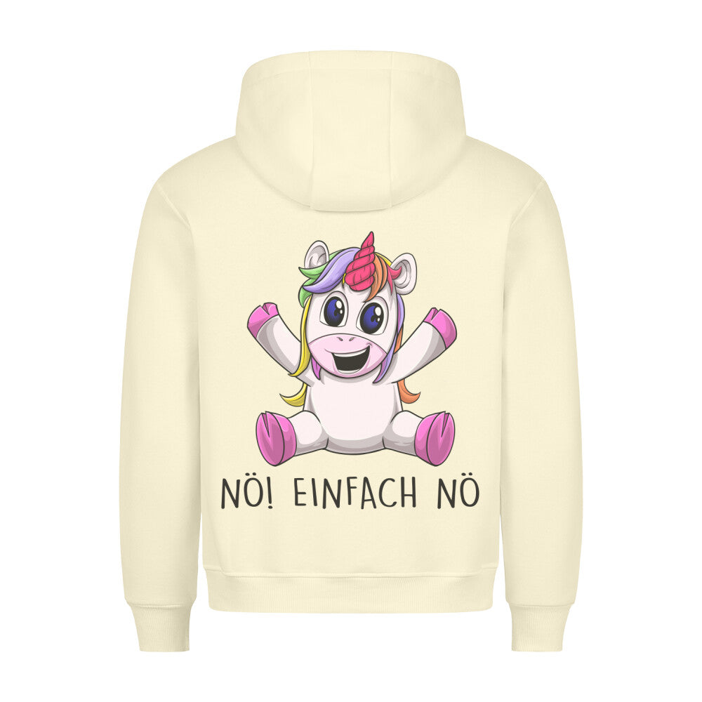 Nö! Unicorn - Hoodie Unisex Rückendruck