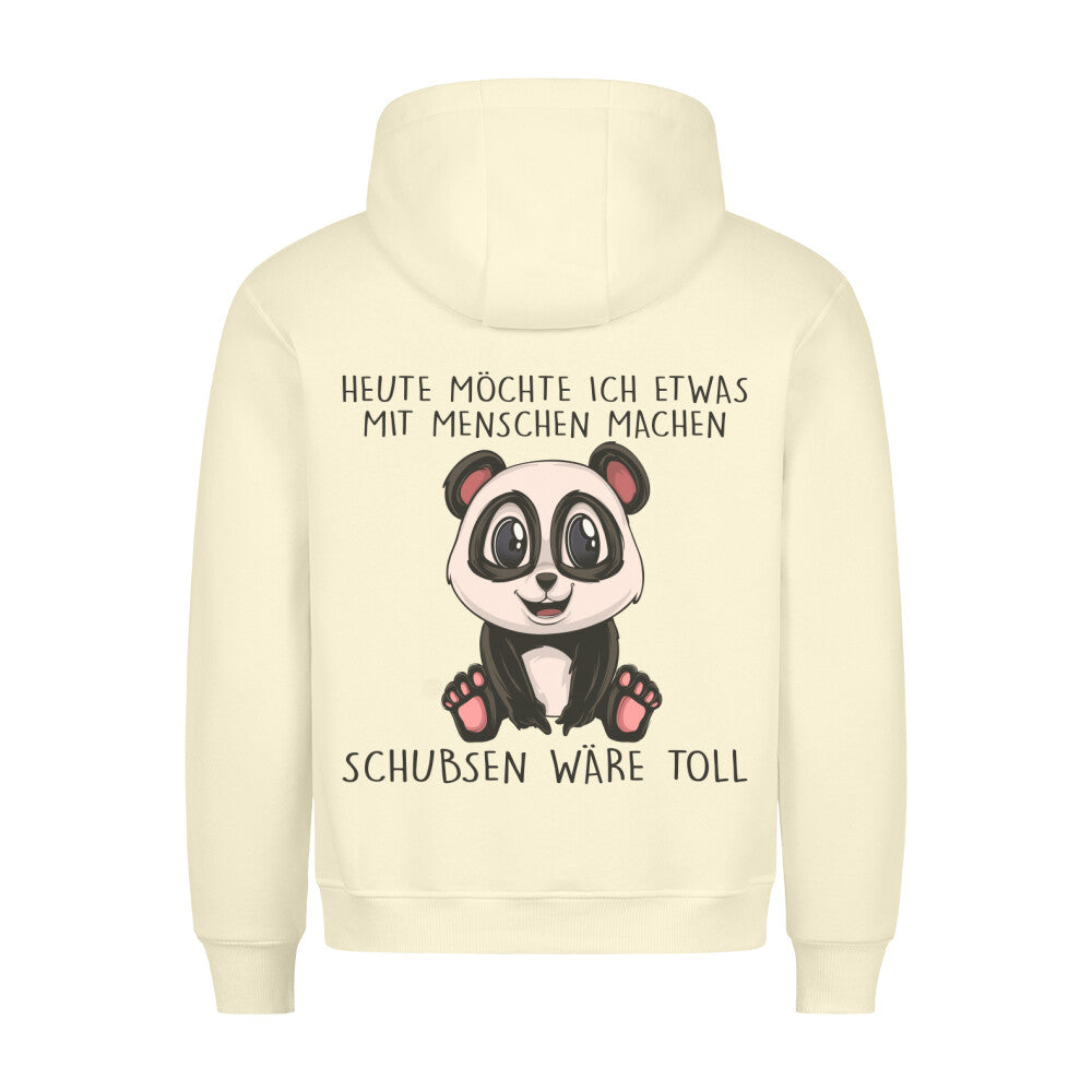 Schubsen Panda - Hoodie Unisex Rückendruck