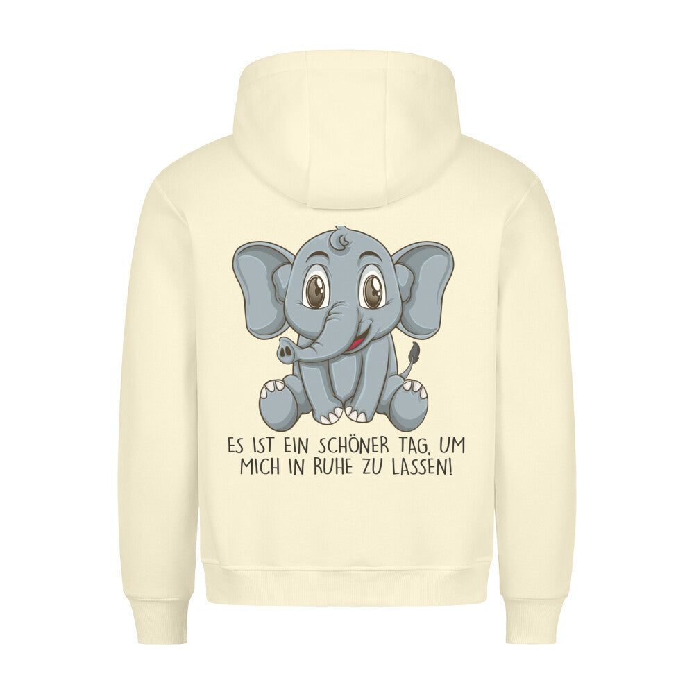 Ruhe Elefant - Hoodie Unisex Rückendruck