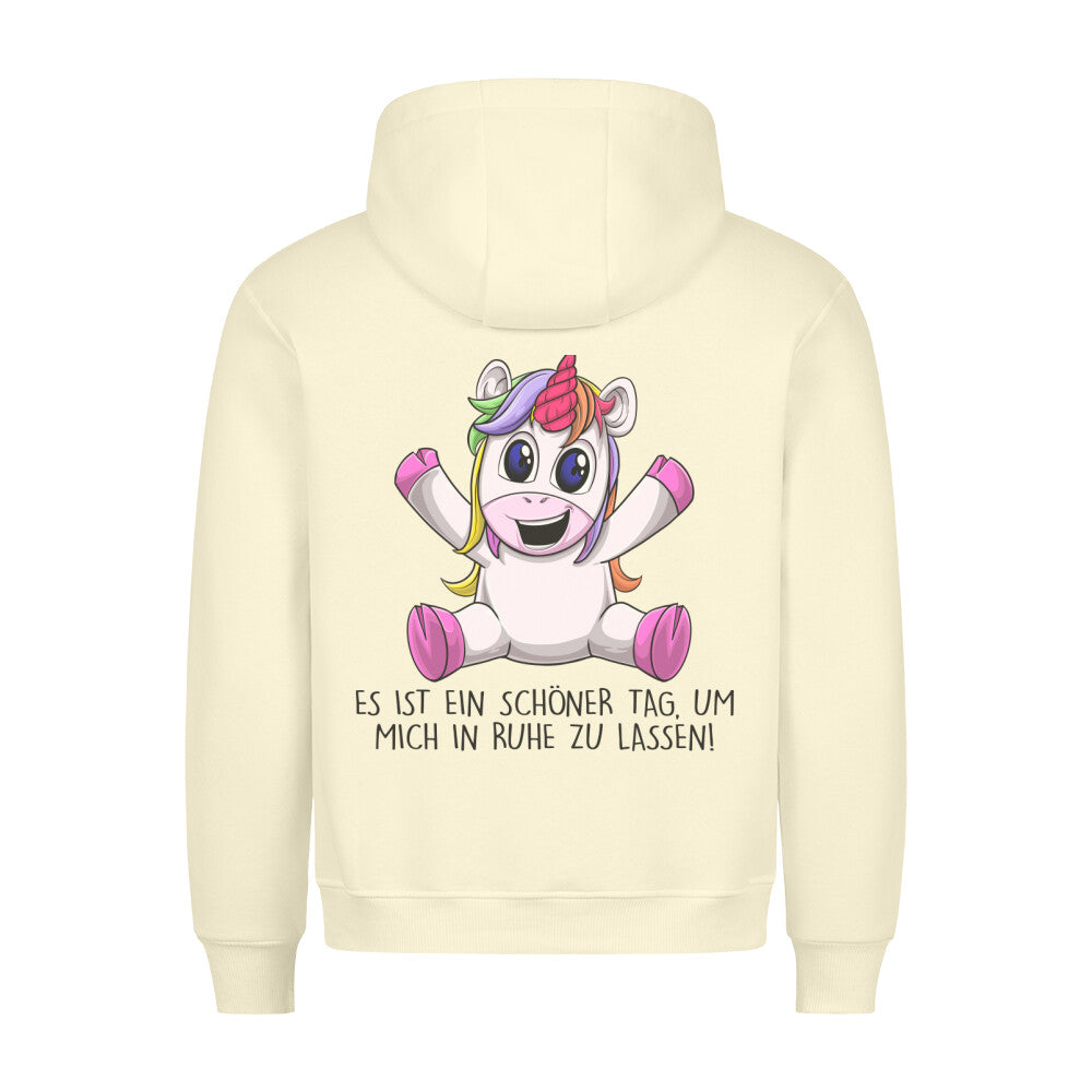 Ruhe Unicorn - Hoodie Unisex Rückendruck