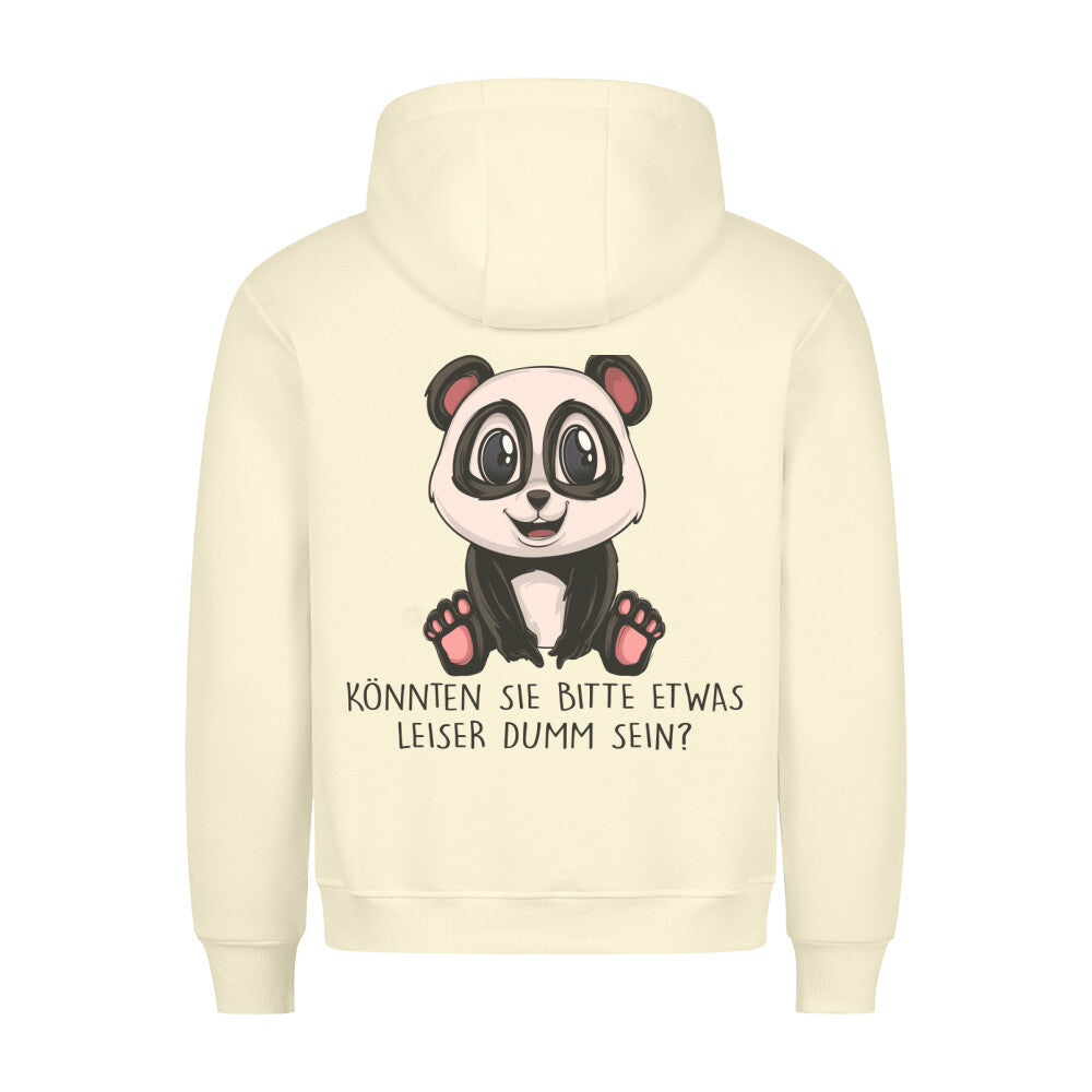 Leise Panda - Hoodie Unisex Rückendruck