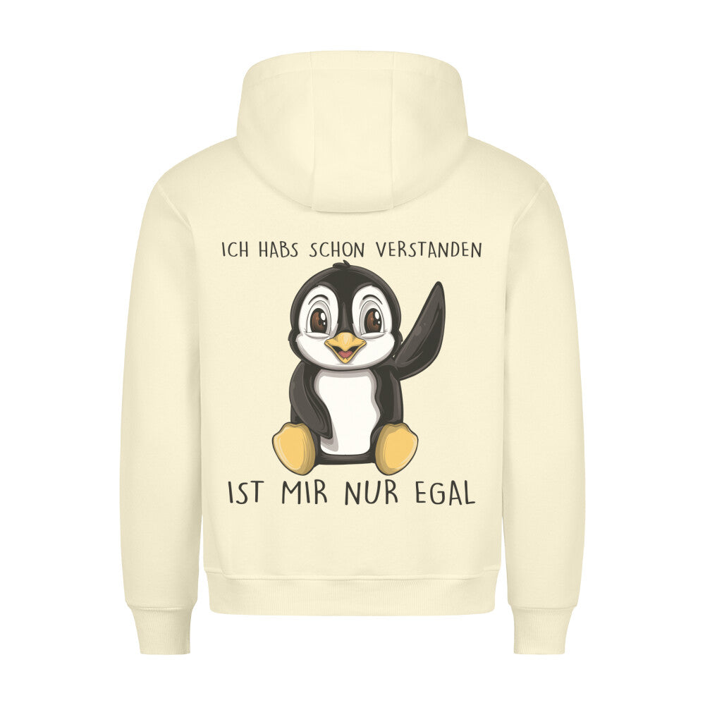 Verstanden Pinguin - Hoodie Unisex Rückendruck