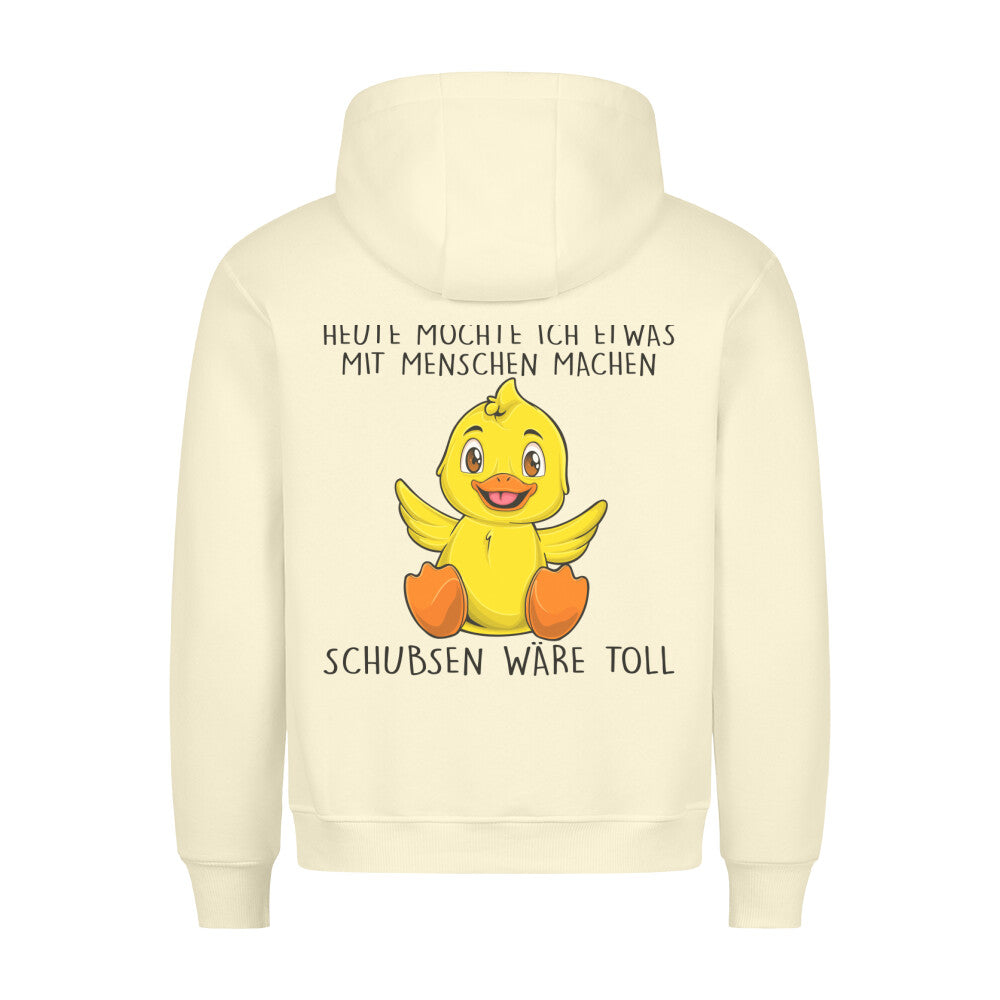 Schubsen Ente - Hoodie Unisex Rückendruck