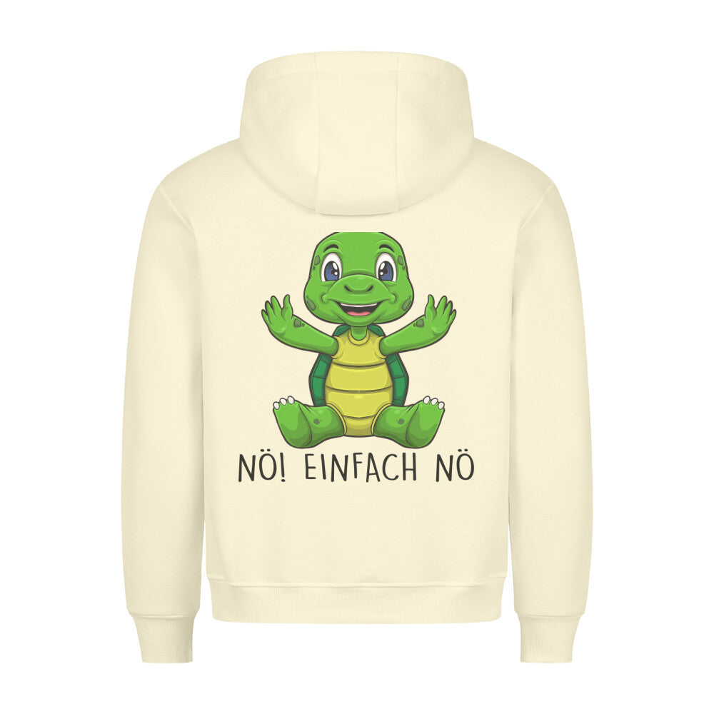 Nö! Schildkröte - Hoodie Unisex Rückendruck