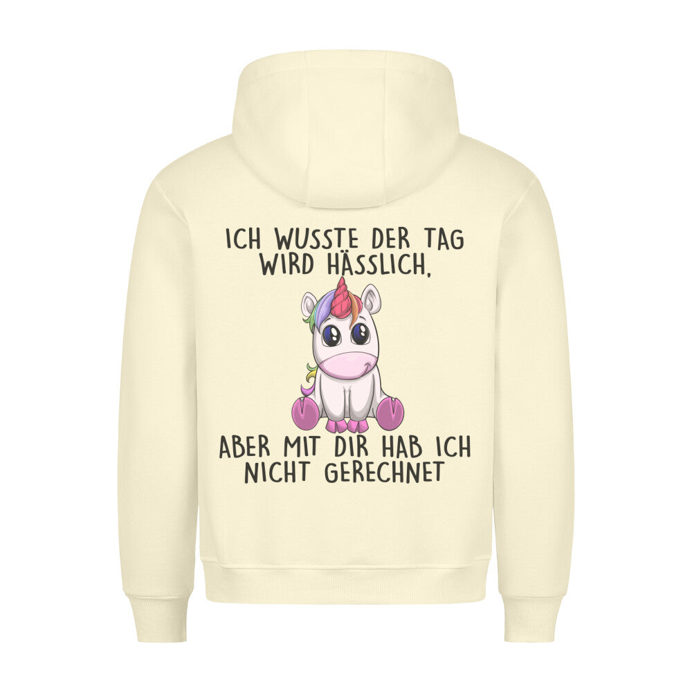 Hässlich Einhorn - Hoodie Unisex Rückendruck