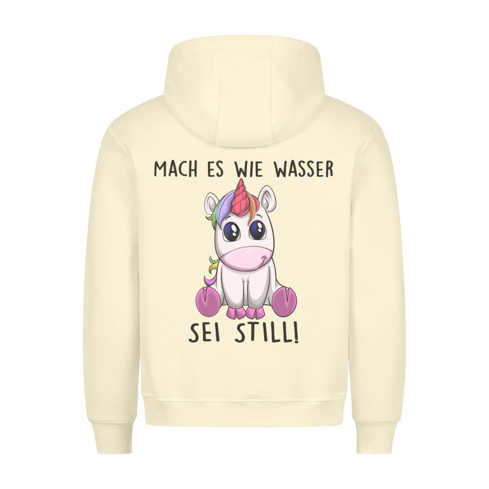 Still Einhorn - Hoodie Unisex Rückendruck