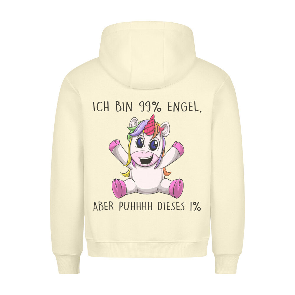 Engel Unicorn - Hoodie Unisex Rückendruck