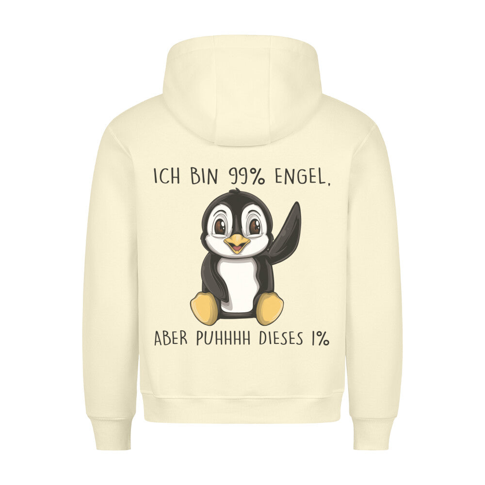 Engel Pinguin - Hoodie Unisex Rückendruck