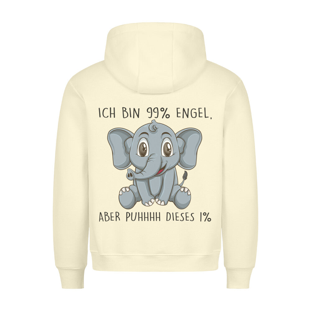 Engel Elefant - Hoodie Unisex Rückendruck