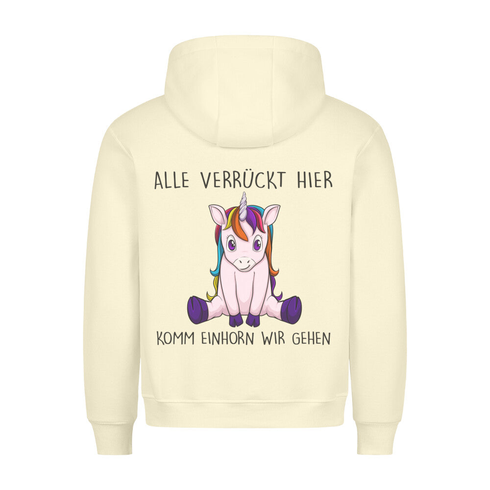 Komm Einhorn 2 - Hoodie Unisex Rückendruck