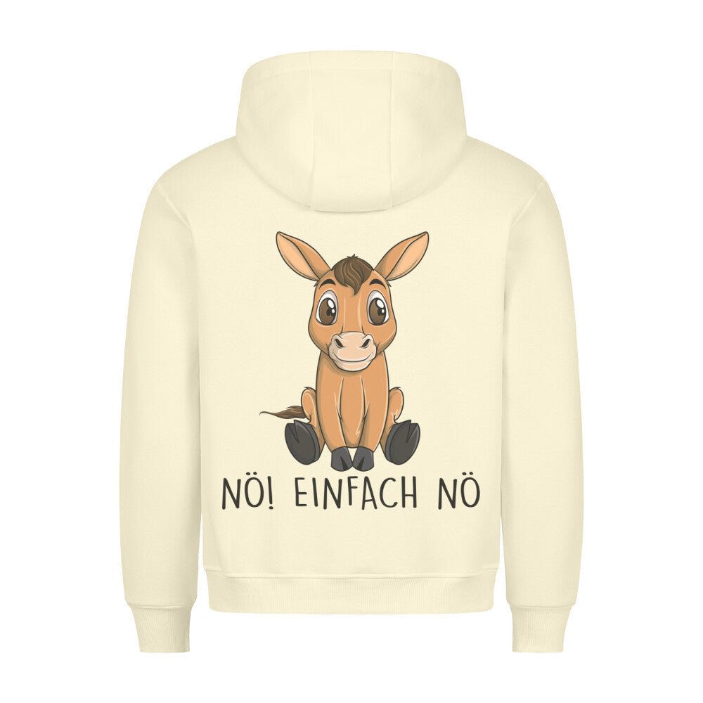 Nö! Pferd - Hoodie Unisex Rückendruck