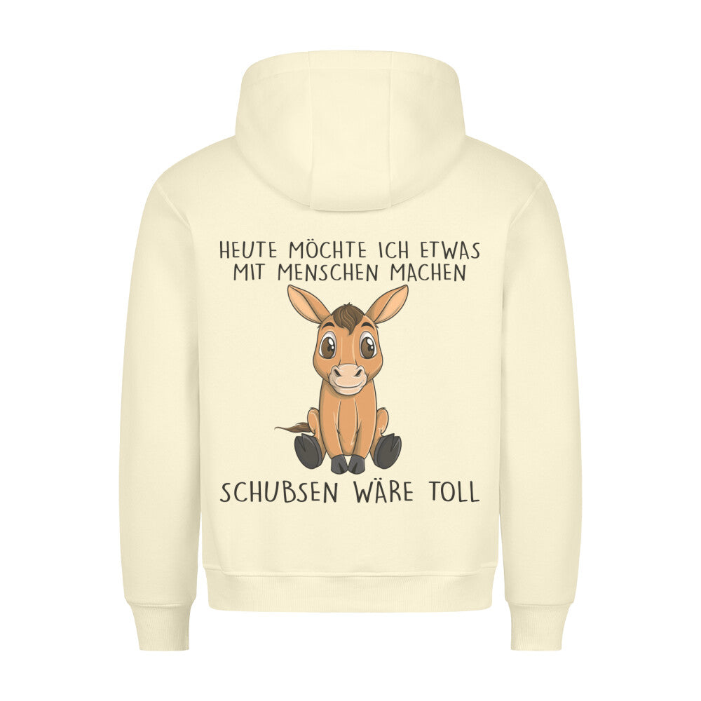 Schubsen Pferd - Hoodie Unisex Rückendruck
