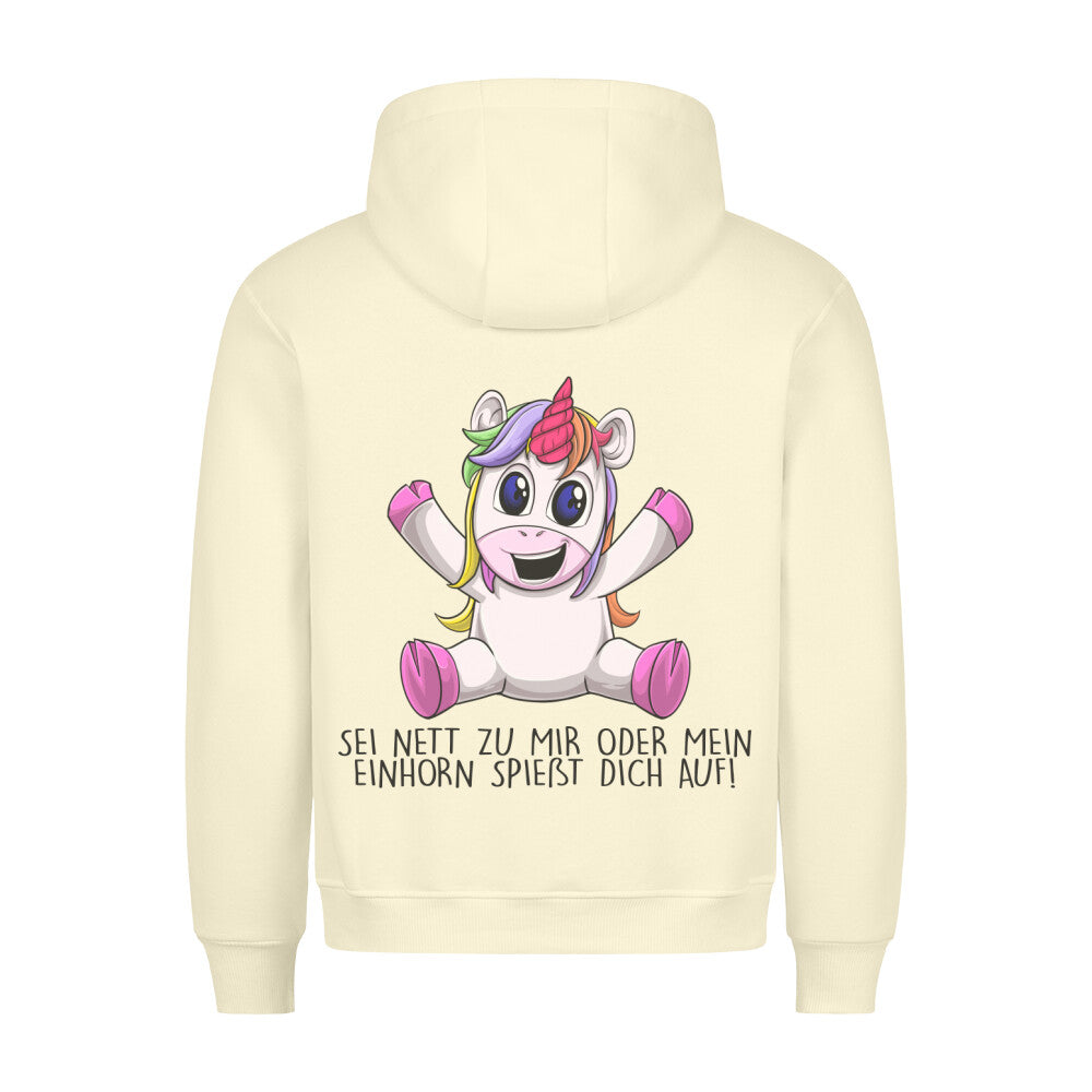 Aufspießen Unicorn - Hoodie Unisex Rückendruck