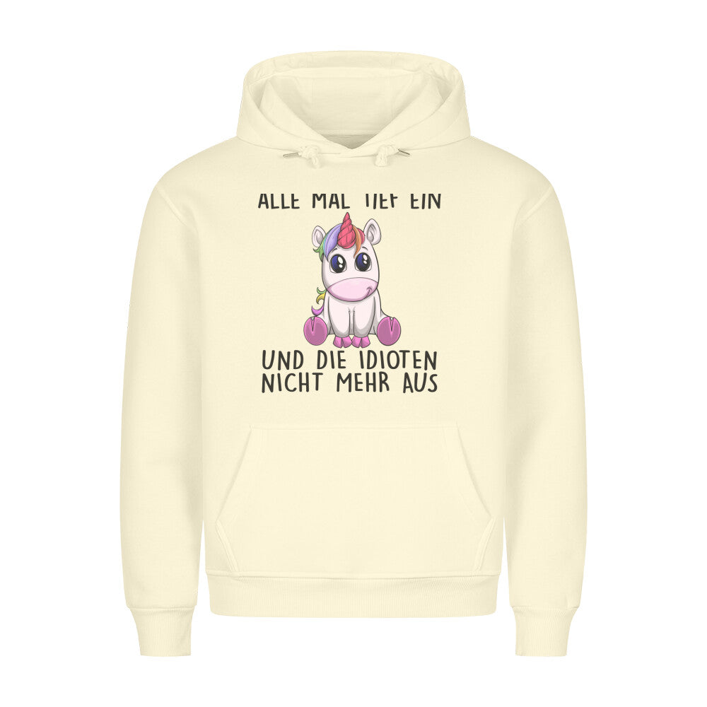 Einatmen Einhorn - Hoodie Unisex