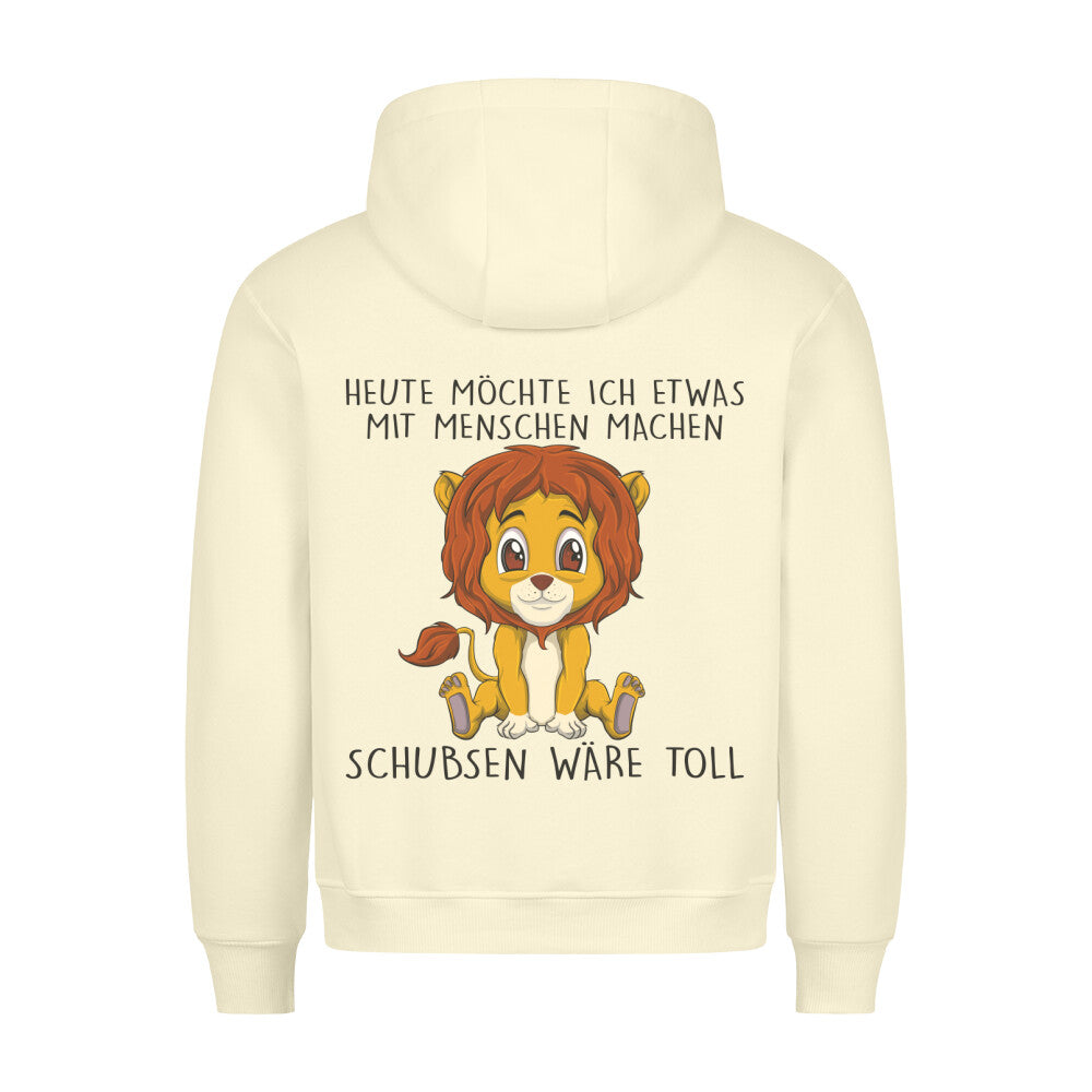 Schubsen Löwe - Hoodie Unisex Rückendruck