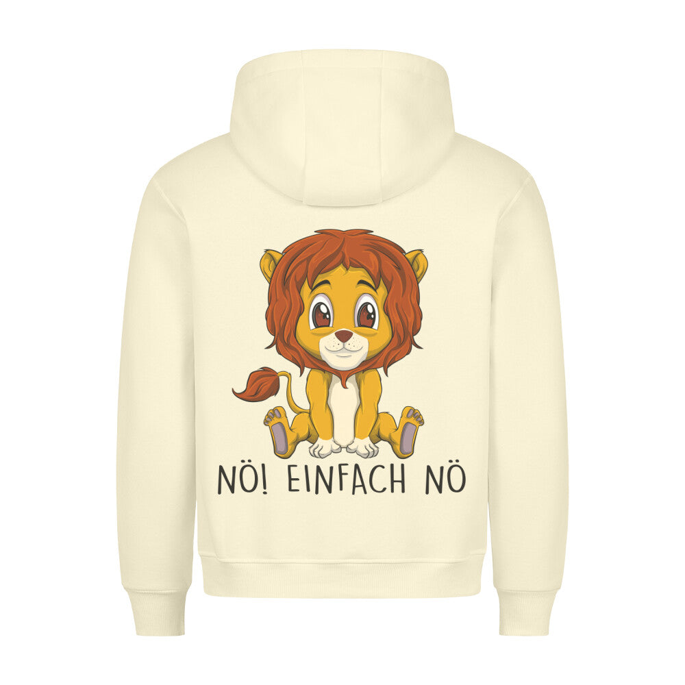 Nö! Löwe - Hoodie Unisex Rückendruck
