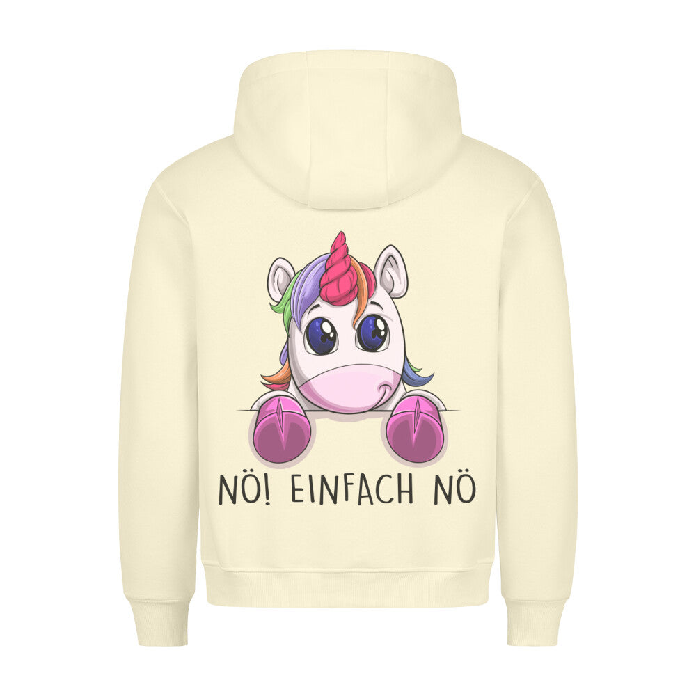 Nö! Einhörnchen - Hoodie Unisex Rückendruck
