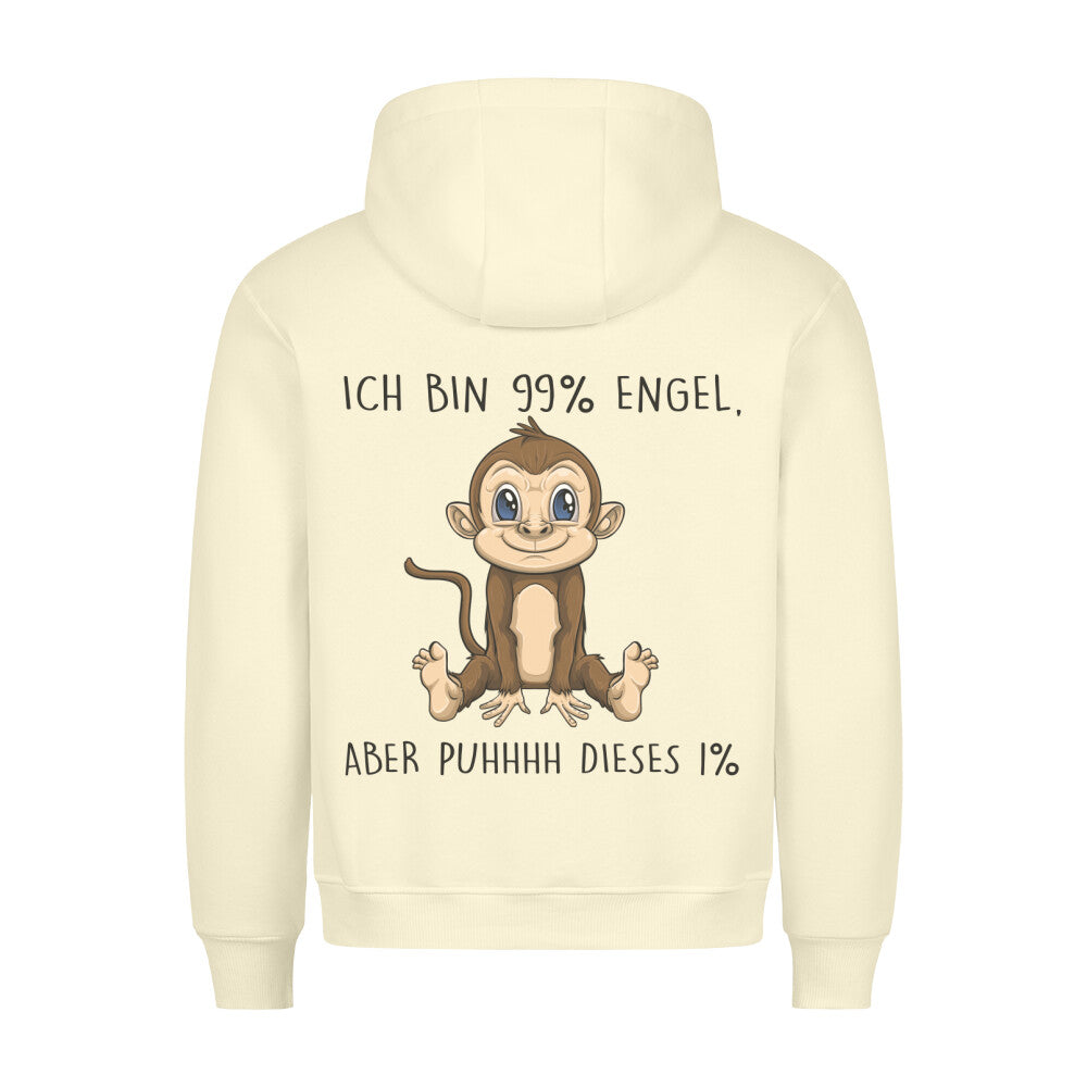 Engel Affe - Hoodie Unisex Rückendruck
