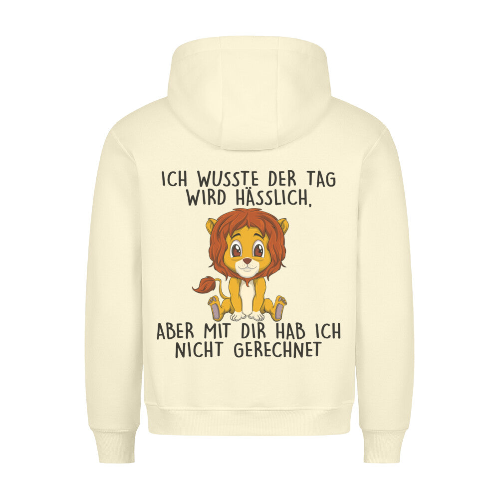 Hässlich Löwe - Hoodie Unisex Rückendruck