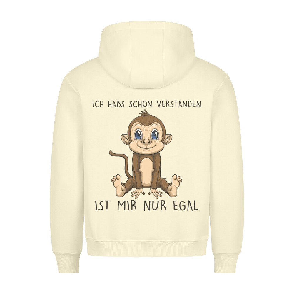 Verstanden Affe - Hoodie Unisex Rückendruck