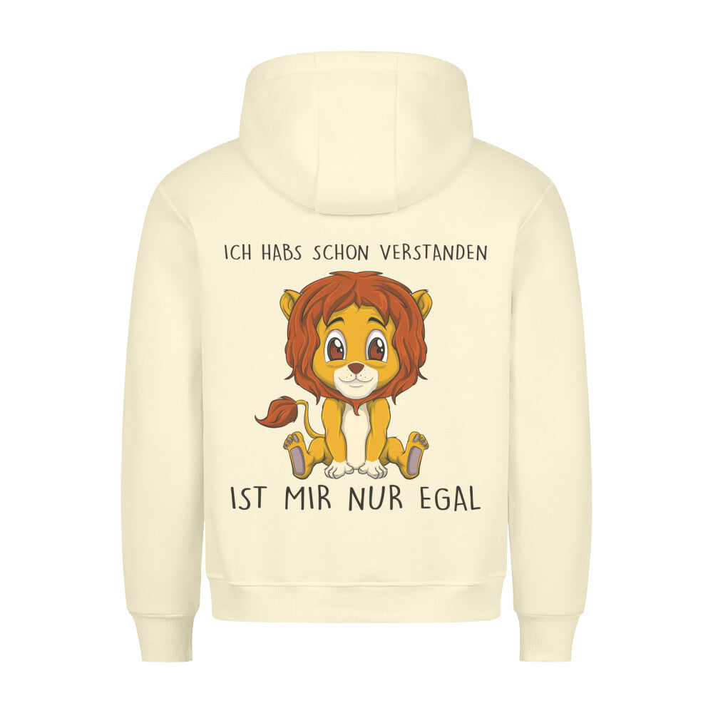 Verstanden Löwe - Hoodie Unisex Rückendruck