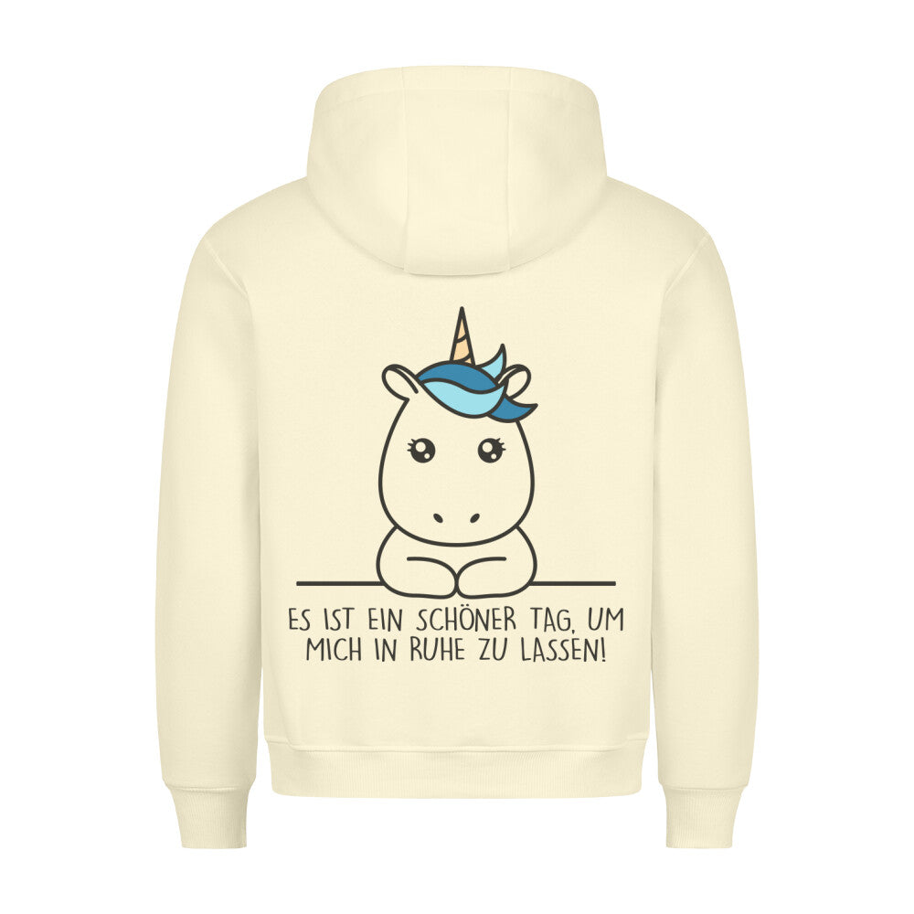 Ruhe Simple Einhorn - Hoodie Unisex Rückendruck
