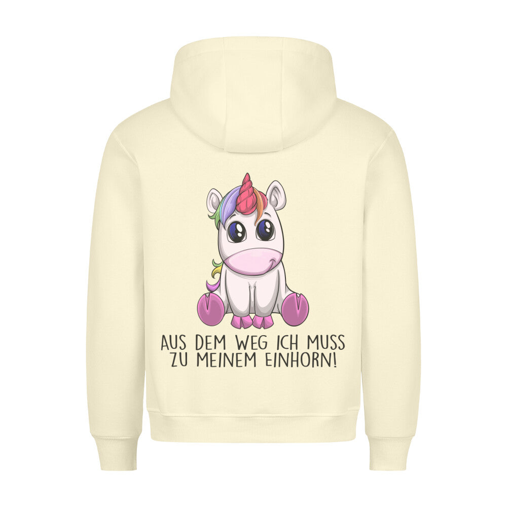 Aus Dem Weg Einhorn - Hoodie Unisex Rückendruck