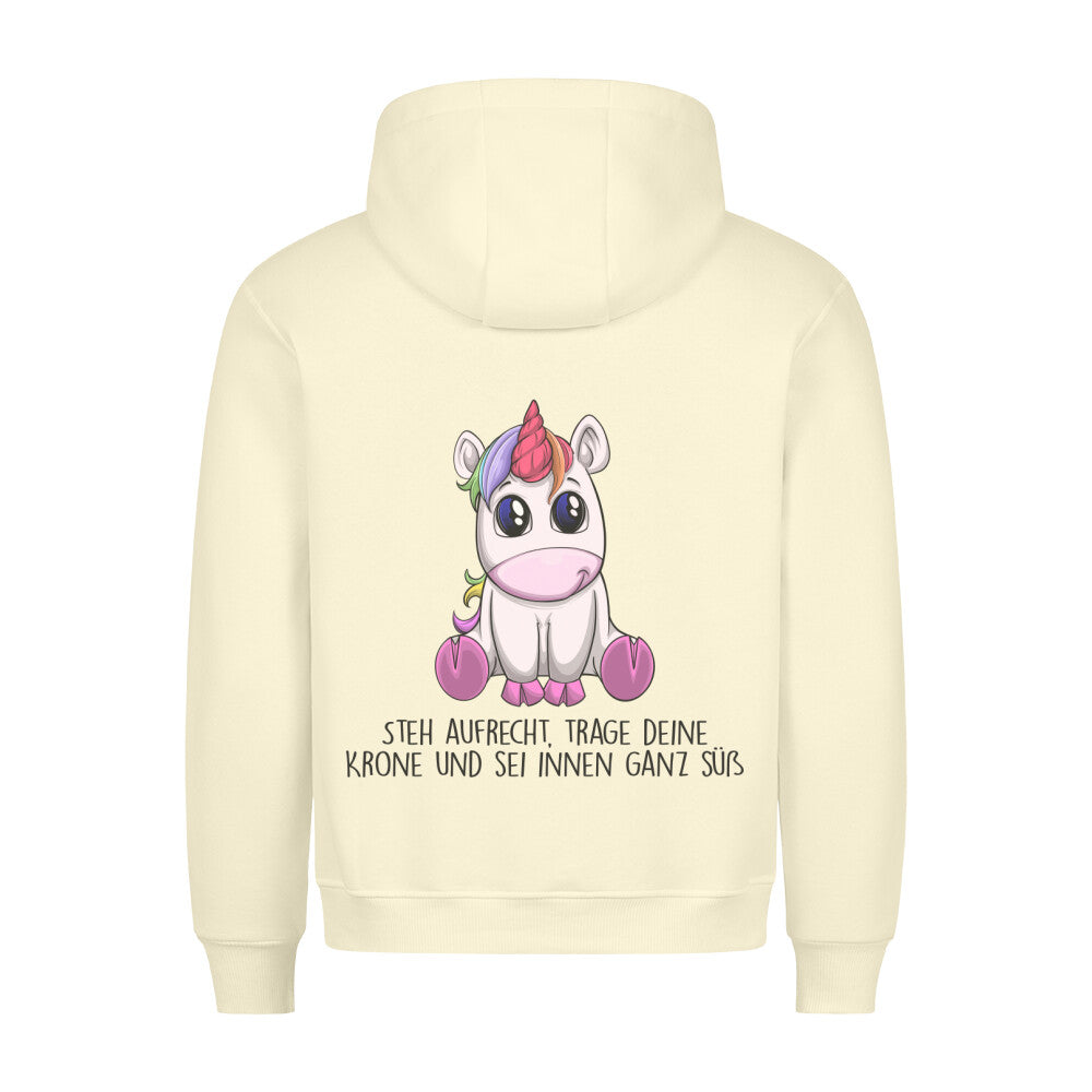 Süß Einhorn - Hoodie Unisex Rückendruck