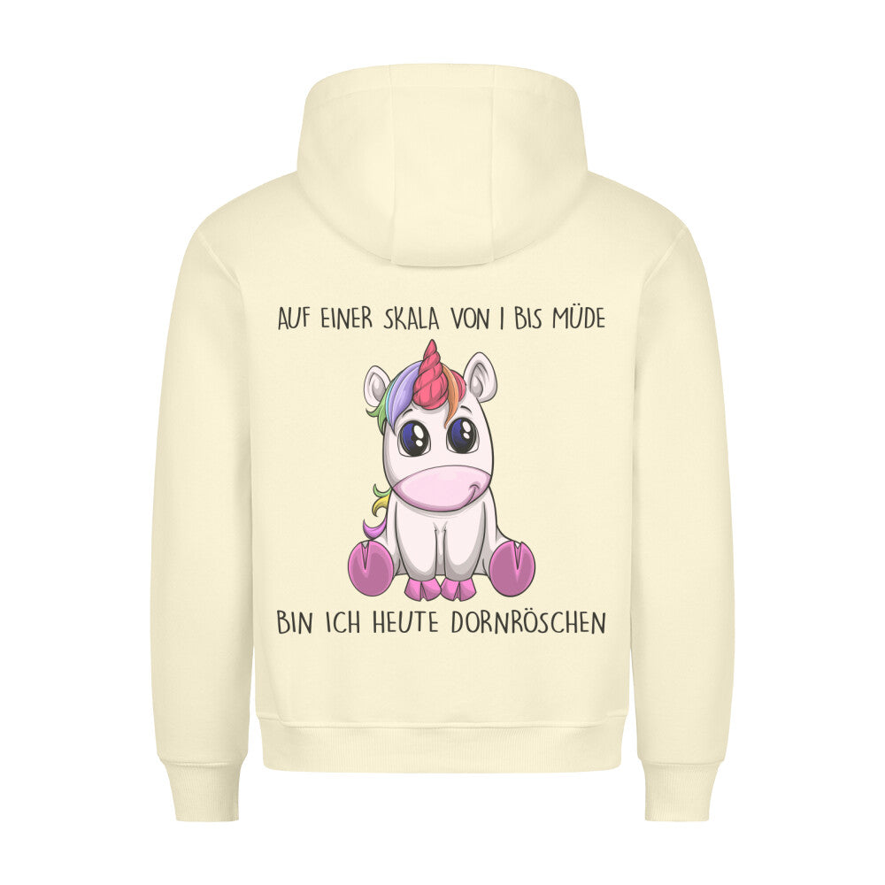 Dornröschen Einhorn - Hoodie Unisex Rückendruck