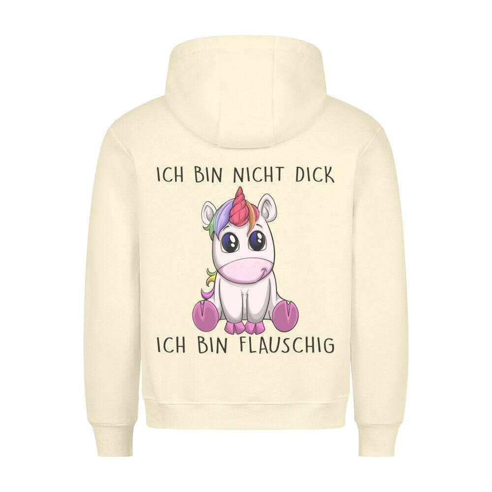 Flauschig Einhorn - Hoodie Unisex Rückendruck